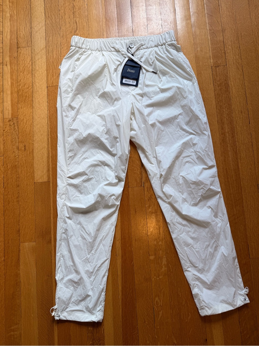 Herno Men's White Drawstring Track Pants